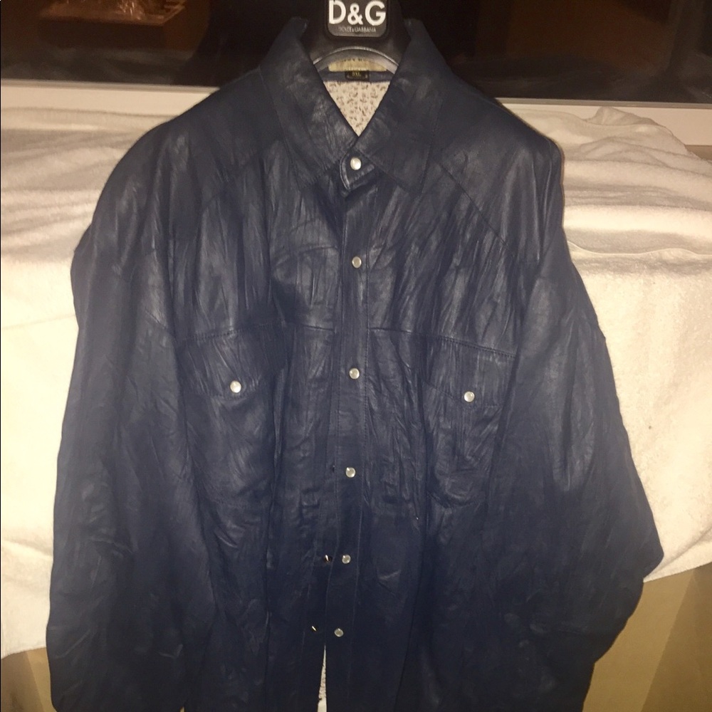 Fine leather Claude Lamont shirt/jacket.